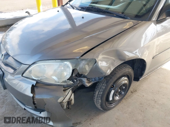 2004 Honda Civic LX with VIN 2HGES165X4H536000, listed as a IAAI auction lot 41950233 with 214,537 mi miles. Bid and sale history available at carsss.com. Image 6.