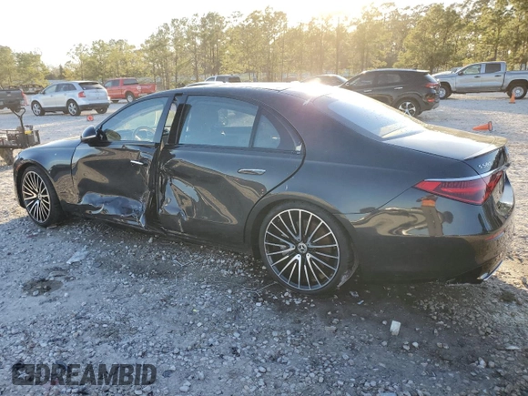2023 Mercedes-Benz S 580 with VIN W1K6G7GB3PA203111, listed as a Copart auction lot 46899145 with 10,445 mi miles and Salvage Title. Bid and sale history available at DreamBid. Image 2.