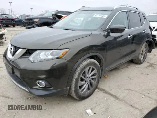 2016 Nissan Rogue SL with VIN 5N1AT2MV9GC742768, listed as a Copart auction lot 48130555 with 53,733 mi miles and Salvage Title. Bid and sale history available at DreamBid. Image 1.
