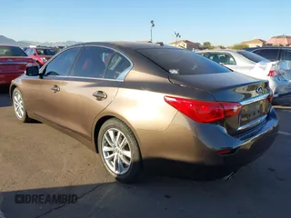 2015 Infiniti Q50 Premium with VIN JN1BV7AP8FM351418, listed as a IAAI auction lot 41488091 with 151,421 mi miles. Bid and sale history available at carsss.com. Image 3.