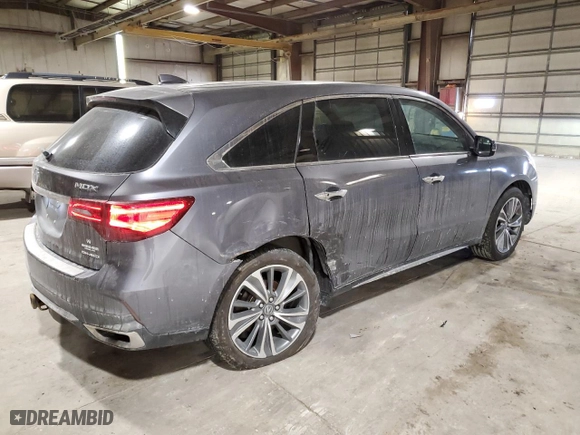 2017 Acura MDX w/Technology Pkg with VIN 5FRYD4H54HB020083, listed as a Copart auction lot 44404645 with 140,171 mi miles and Salvage Title. Bid and sale history available at carsss.com. Image 3.