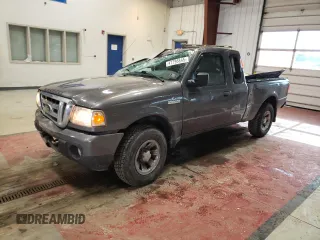 2009 Ford Ranger XLT with VIN 1FTZR45E09PA53648, listed as a Copart auction lot 47796845 with 108,587 mi miles and Salvage Title. Bid and sale history available at carsss.com. Image 1.