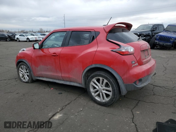 2015 Nissan Juke SL z VIN JN8AF5MV4FT552408, wystawiony jako Copart lot #45584165 z przebiegiem 90 289 mil mil oraz Szkody całkowita. Historia ofert i sprzedaży dostępna na DreamBid. Obrazek 2.