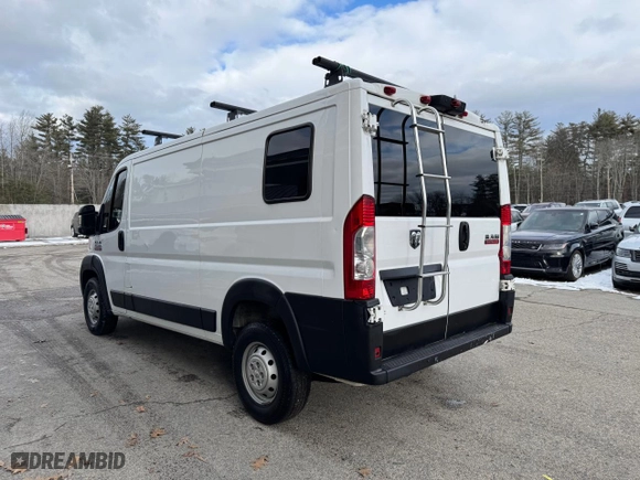 2019 Ram ProMaster Cargo Van with VIN 3C6TRVAG8KE516572, listed as a Copart auction lot 88948265 with 189,664 mi miles and Clean Title. Bid and sale history available at carsss.com. Image 3.