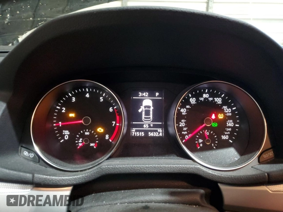 2016 Volkswagen Passat S with VIN 1VWAS7A32GC034401, listed as a Copart auction lot 54748915 with 71,515 mi miles and Salvage title. Bid and sale history available at DreamBid. Image 9.