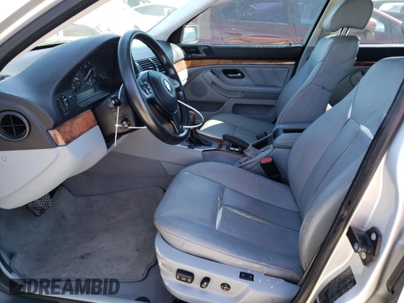 2002 BMW 5 Series 530iA with VIN WBADT63452CH97129, listed as a Copart auction lot 73349124 with 64,431 mi miles and Salvage Title. Bid and sale history available at carsss.com. Image 7.