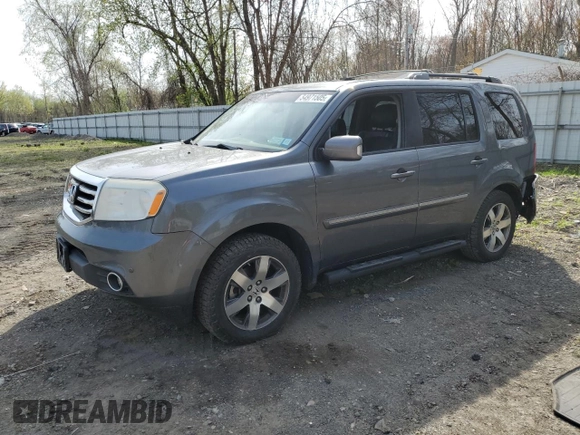 2012 Honda Pilot Touring with VIN 5FNYF4H92CB030828, listed as a Copart auction lot 54971505 with 215,219 mi miles and Salvage Title. Bid and sale history available at carsss.com. Image 1.