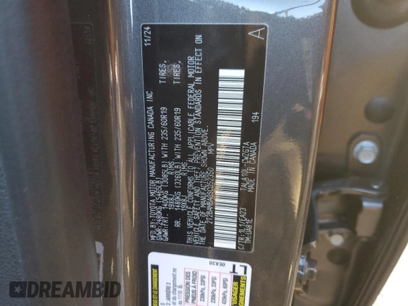 2025 Lexus RX 350 with VIN 2T2BAMBA0SC052350, listed as a Copart auction lot 84673124 with 528 mi miles and Salvage title. Bid and sale history available at DreamBid. Image 15.