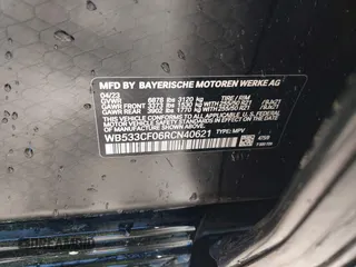2024 BMW iX M60 z VIN WB533CF06RCN40621, wystawiony jako IAAI lot #42005612 z przebiegiem 11 051 mil mil oraz . Historia ofert i sprzedaży dostępna na DreamBid. Obrazek 9.