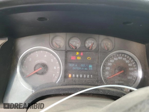 2010 Ford F-150 XL with VIN 1FTFW1EV2AKB47400, listed as a Copart auction lot 59687575 with 247,534 mi miles and Salvage title. Bid and sale history available at DreamBid. Image 9.