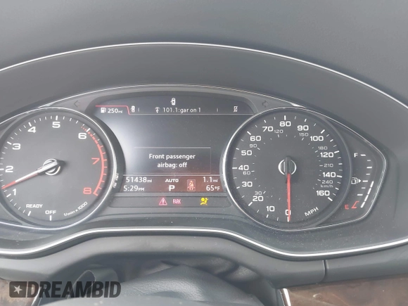 2019 Audi Q5 Premium with VIN WA1ANAFY4K2076069, listed as a IAAI auction lot 41793929 with 51,438 mi miles and . Bid and sale history available at DreamBid. Image 7.