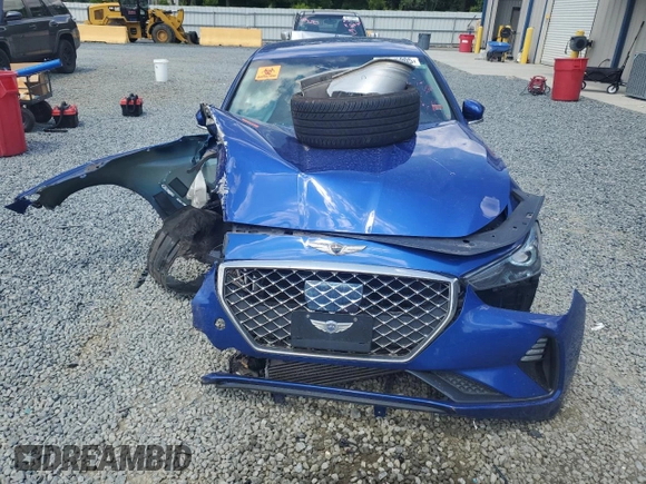 2021 Genesis G70 2.0T with VIN KMTG64LA1MU075945, listed as a Copart auction lot 56481205 with 88,160 mi miles and Salvage title. Bid and sale history available at DreamBid. Image 5.
