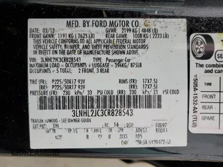 2012 Lincoln MKZ with VIN 3LNHL2JC3CR828543, listed as a Copart auction lot 56451355 with 127,865 mi miles and Salvage title. Bid and sale history available at DreamBid. Image 12.