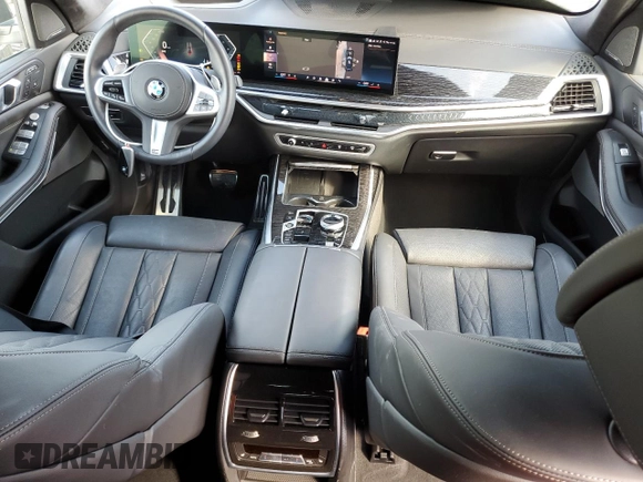 2024 BMW X7 xDrive40i with VIN 5UX23EM08R9V96201, listed as a Copart auction lot 44180435 with 6,809 mi miles and Salvage Title. Bid and sale history available at carsss.com. Image 8.
