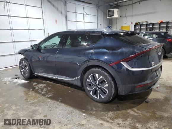 2022 Kia EV6 Light with VIN KNDC34LB8N5071384, listed as a Copart auction lot 88731405 with 15,528 mi miles and Salvage Title. Bid and sale history available at carsss.com. Image 2.