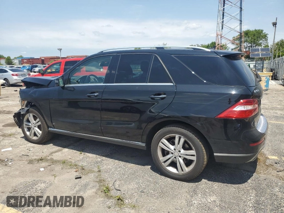 2014 Mercedes-Benz M 350 with VIN 4JGDA5HB0EA359718, listed as a Copart auction lot 58902625 with 120,480 mi miles and Salvage title. Bid and sale history available at DreamBid. Image 2.