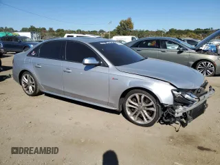 2015 Audi S4 Premium Plus with VIN WAUBGAFL5FA079614, listed as a Copart auction lot 75933174 with 100,652 mi miles and Salvage Title. Bid and sale history available at carsss.com. Image 4.