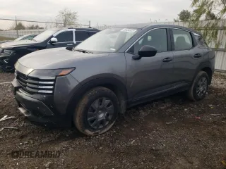 2025 Nissan Kicks S with VIN 3N8AP6BA7SL309189, listed as a Copart auction lot 88456925 with 8,881 mi miles and Salvage Title. Bid and sale history available at carsss.com. Image 1.