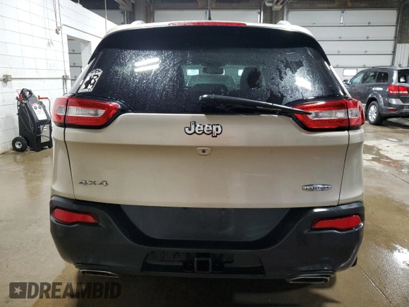 2015 Jeep Cherokee Latitude with VIN 1C4PJMCS1FW601438, listed as a Copart auction lot 48332875 with 135,380 mi miles and Salvage Title. Bid and sale history available at DreamBid. Image 6.