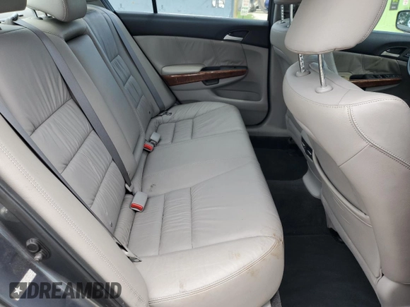 2011 Honda Accord EX-L with VIN 1HGCP3F86BA014054, listed as a Copart auction lot 64077675 with 79,662 mi miles and Salvage title. Bid and sale history available at DreamBid. Image 10.