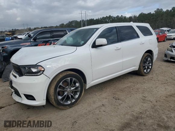 2019 Dodge Durango GT Plus with VIN 1C4RDJDG7KC684880, listed as a Copart auction lot 49504305 with 139,540 mi miles and Salvage Title. Bid and sale history available at DreamBid. Image 1.