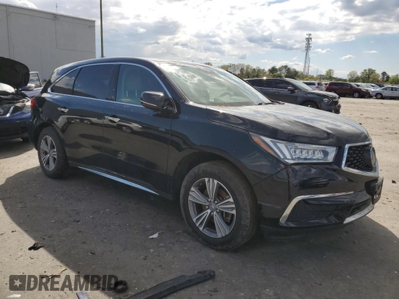 2019 Acura MDX with VIN 5J8YD4H36KL036503, listed as a Copart auction lot 52548425 with 91,741 mi miles and Salvage title. Bid and sale history available at DreamBid. Image 4.