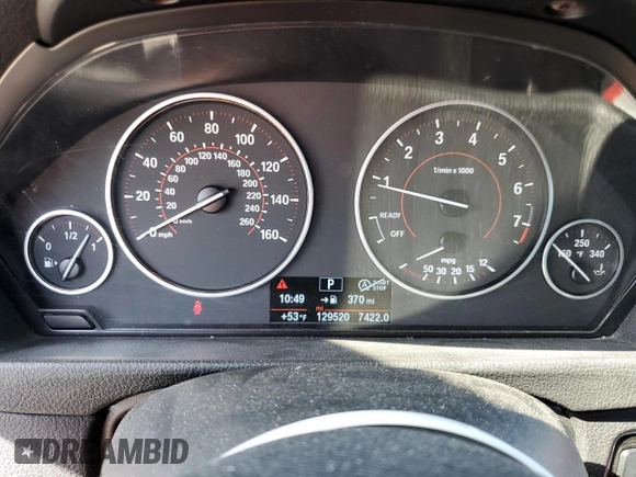 2015 BMW 4 Series 428i with VIN WBA3N3C55FK233471, listed as a Copart auction lot 51996865 with 129,520 mi miles and Salvage title. Bid and sale history available at DreamBid. Image 9.