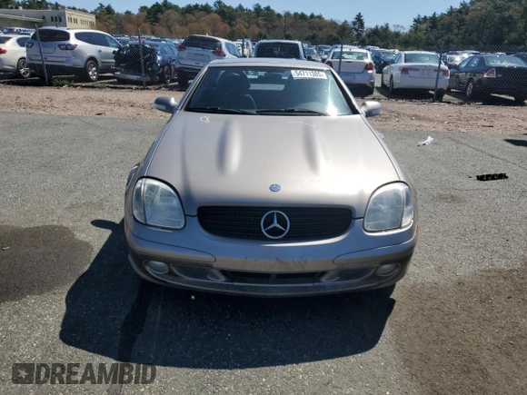 2003 Mercedes-Benz SLK 320 with VIN WDBKK65F33F286090, listed as a Copart auction lot 54711385 with 82,300 mi miles and Salvage title. Bid and sale history available at DreamBid. Image 5.