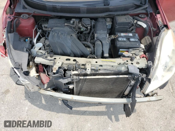 2012 Nissan Versa SV with VIN 3N1CN7APXCL867497, listed as a Copart auction lot 59039645 with 168,270 mi miles and Salvage title. Bid and sale history available at DreamBid. Image 11.