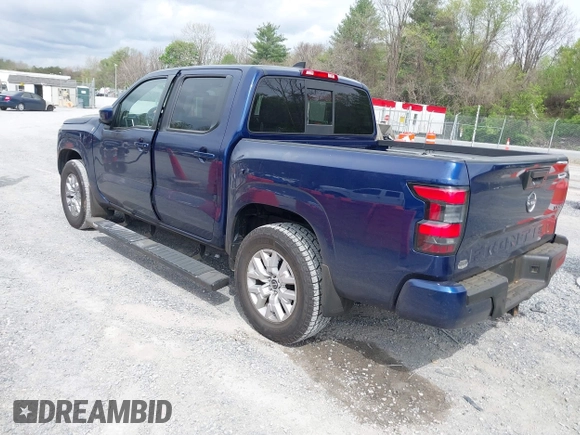2022 Nissan Frontier SV with VIN 1N6ED1EK8NN633198, listed as a IAAI auction lot 42075607 with 99,512 mi miles and . Bid and sale history available at DreamBid. Image 3.