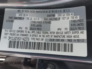 2016 Scion iA with VIN 3MYDLBZV5GY142378, listed as a IAAI auction lot 41274960 with 123,807 mi miles. Bid and sale history available at carsss.com. Image 9.