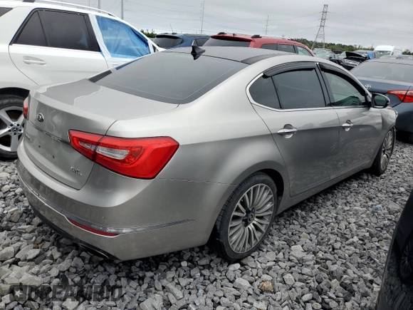 2015 Kia Cadenza Premium with VIN KNALN4D70F5170753, listed as a Copart auction lot 77714704 with 90,799 mi miles and Salvage Title. Bid and sale history available at carsss.com. Image 3.