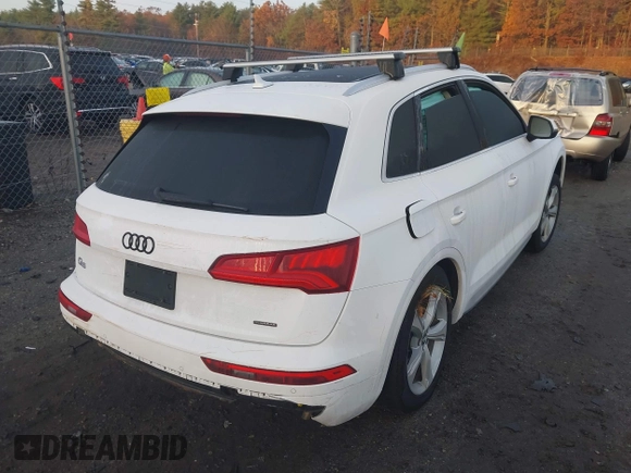 2020 Audi Q5 Premium Plus with VIN WA1BNAFY7L2012758, listed as a IAAI auction lot 40736399 with 1 mi miles. Bid and sale history available at carsss.com. Image 4.