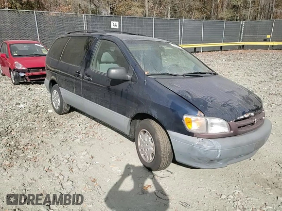 2002 Toyota Sienna LE with VIN 4T3ZF13C32U499019, listed as a Copart auction lot 78539864 with 191,055 mi miles and Salvage Title. Bid and sale history available at carsss.com. Image 11.