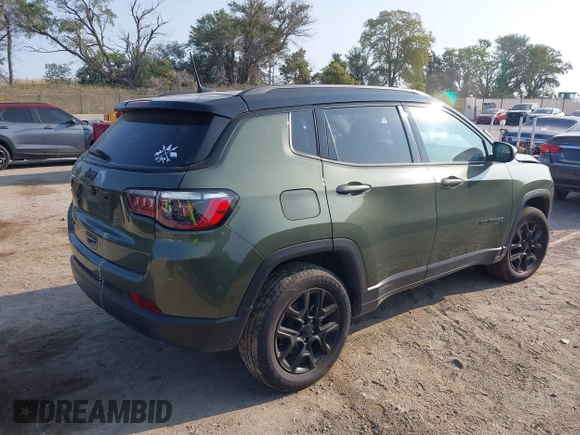 2021 Jeep Compass Sport with VIN 3C4NJDAB2MT591225, listed as a IAAI auction lot 40304781 with 63,948 mi miles and . Bid and sale history available at DreamBid. Image 4.