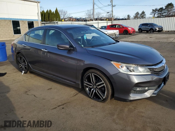 2016 Honda Accord Sport with VIN 1HGCR2F50GA040425, listed as a Copart auction lot 51067815 with 124,461 mi miles and Salvage Title. Bid and sale history available at DreamBid. Image 4.