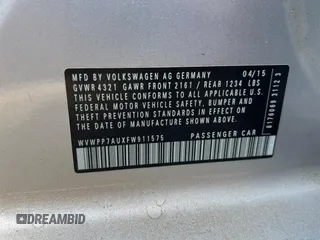 2015 Volkswagen Golf SEL Premium z VIN WVWPP7AUXFW911575, wystawiony jako Copart lot #61272935 z przebiegiem 121 919 mil mil oraz Czysty tytuł • Clean title. Historia ofert i sprzedaży dostępna na DreamBid. Obrazek 10.