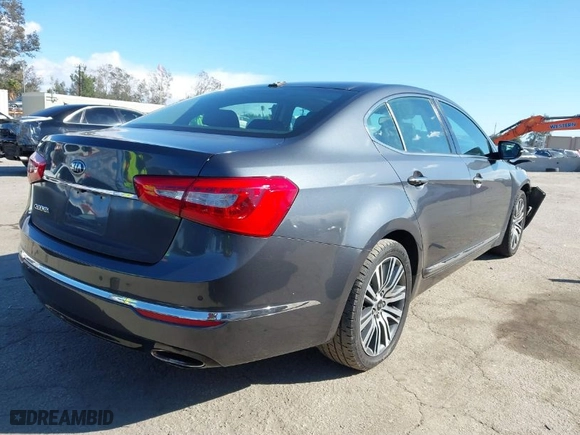 2015 Kia Cadenza Premium with VIN KNALN4D72F5176568, listed as a IAAI auction lot 41755575 with NaN miles. Bid and sale history available at carsss.com. Image 4.