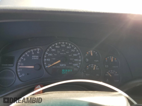 2002 Chevrolet Tahoe Z71 with VIN 1GNEK13ZX2R238783, listed as a Copart auction lot 47991245 with 198,327 mi miles and Salvage Title. Bid and sale history available at carsss.com. Image 9.