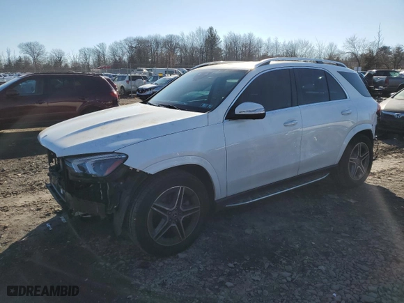 2021 Mercedes-Benz GLE with VIN 4JGFB4KB5MA567746, listed as a Copart auction lot 87651525 with 0 mi miles and Salvage Title. Bid and sale history available at carsss.com. Image 1.