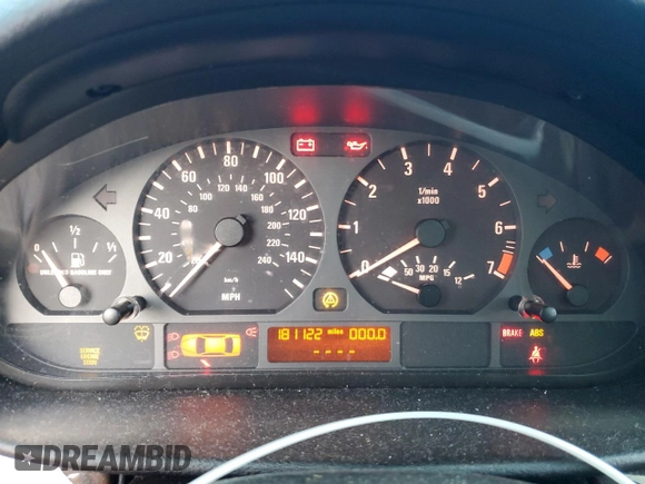 2003 BMW 3 Series 325xi with VIN WBAEU33403PF60428, listed as a Copart auction lot 42657855 with 181,122 mi miles and Salvage Title. Bid and sale history available at carsss.com. Image 9.