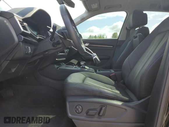 2020 Audi Q5 Premium Plus with VIN WA1BNAFY2L2013610, listed as a Copart auction lot 57633135 with 27,835 mi miles and Salvage title. Bid and sale history available at DreamBid. Image 7.