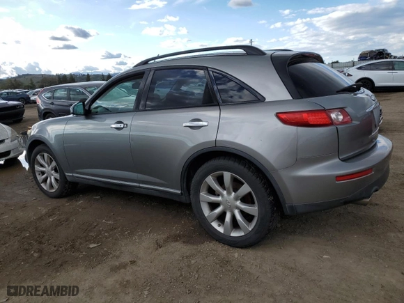 2003 Infiniti FX35 w/Options with VIN JNRAS08W63X204479, listed as a Copart auction lot 48219365 with 161,200 mi miles and Salvage Title. Bid and sale history available at carsss.com. Image 2.