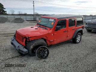 2021 Jeep Wrangler Unlimited Sport S with VIN 1C4HJXDN4MW625647, listed as a Copart auction lot 44941615 with 86,115 mi miles and Salvage title. Bid and sale history available at DreamBid. Image 1.