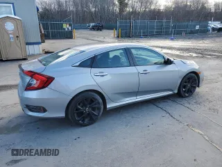 2019 Honda Civic Sport with VIN 2HGFC2F83KH590205, listed as a Copart auction lot 50060315 with 70,167 mi miles and Salvage Title. Bid and sale history available at DreamBid. Image 3.