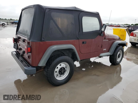 2001 Jeep Wrangler SE with VIN 1J4FA29P71P361442, listed as a Copart auction lot 54950585 with 169,653 mi miles and Clean Title. Bid and sale history available at carsss.com. Image 3.