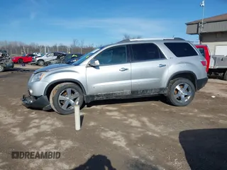 2010 GMC Acadia SLT1 with VIN 1GKLVMED7AJ110609, listed as a IAAI auction lot 41757995 with 183,690 mi miles. Bid and sale history available at carsss.com. Image 14.