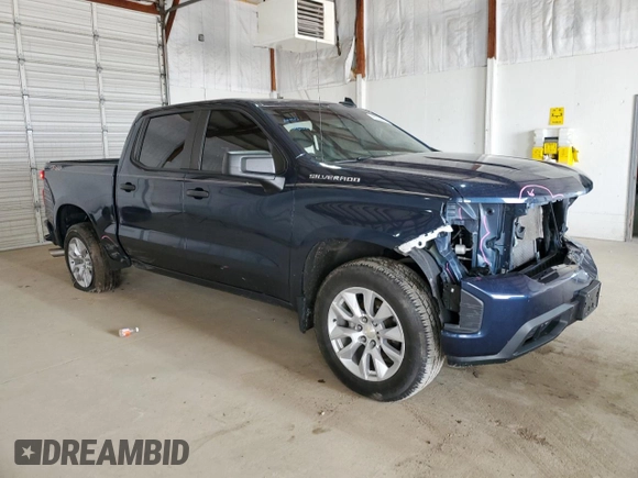 2019 Chevrolet Silverado 1500 Custom with VIN 3GCPYBEH9KG219832, listed as a Copart auction lot 49230885 with 102,272 mi miles and Salvage Title. Bid and sale history available at DreamBid. Image 4.