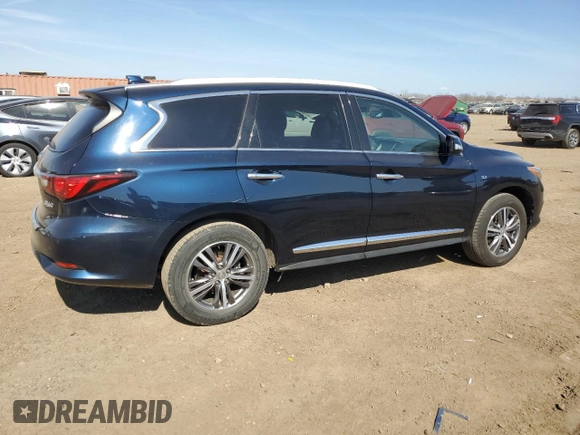 2020 Infiniti QX60 Luxe with VIN 5N1DL0MM5LC508386, listed as a Copart auction lot 48911085 with 95,111 mi miles and Salvage Title. Bid and sale history available at DreamBid. Image 3.