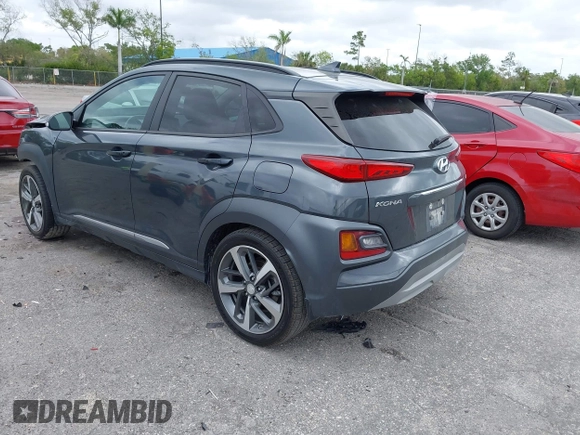 2020 Hyundai Kona Ultimate with VIN KM8K53A55LU549563, listed as a IAAI auction lot 41714066 with 101,444 mi miles. Bid and sale history available at carsss.com. Image 3.